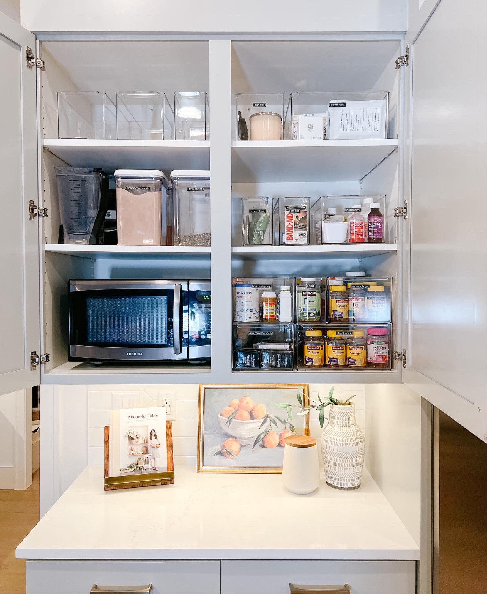 Kicking off the new year with an organized wellness cabinet. A cabinet for all my smoothie powders, vitamins, medicine and first aid stuff. 

I’m using the Everything Organizer bins in pantry depth in multiple sizes: everything from small to extra large.

Make sure to measure your cabinet depth before purchasing as these bins come in both standard cabinet and pantry depths.


#LTKfamily #LTKfindsunder50 #LTKhome