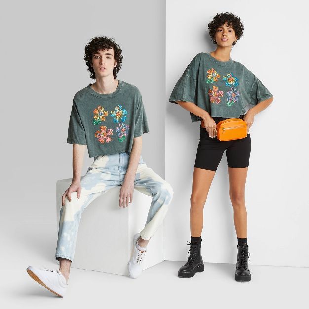 Short Sleeve Cropped Boxy T-Shirt - Wild Fable™ | Target