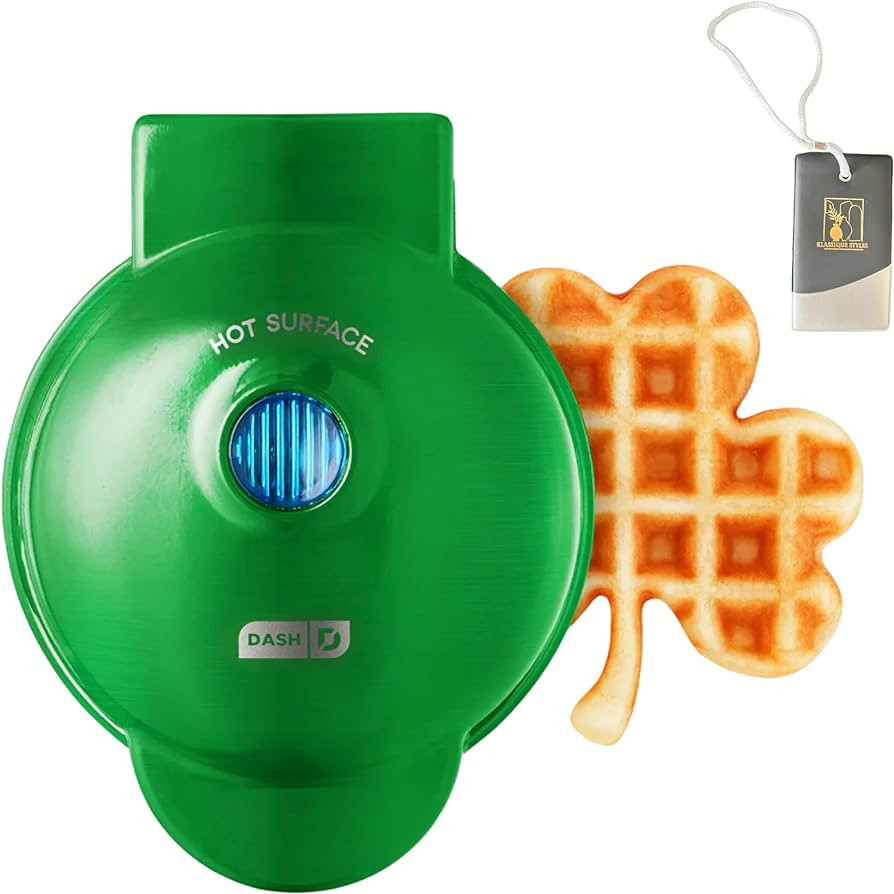 KS Shamrock Shaped Mini Waffle Maker Home Kitchen Restaurant Party Favor Cookware for St Patricks... | Amazon (US)