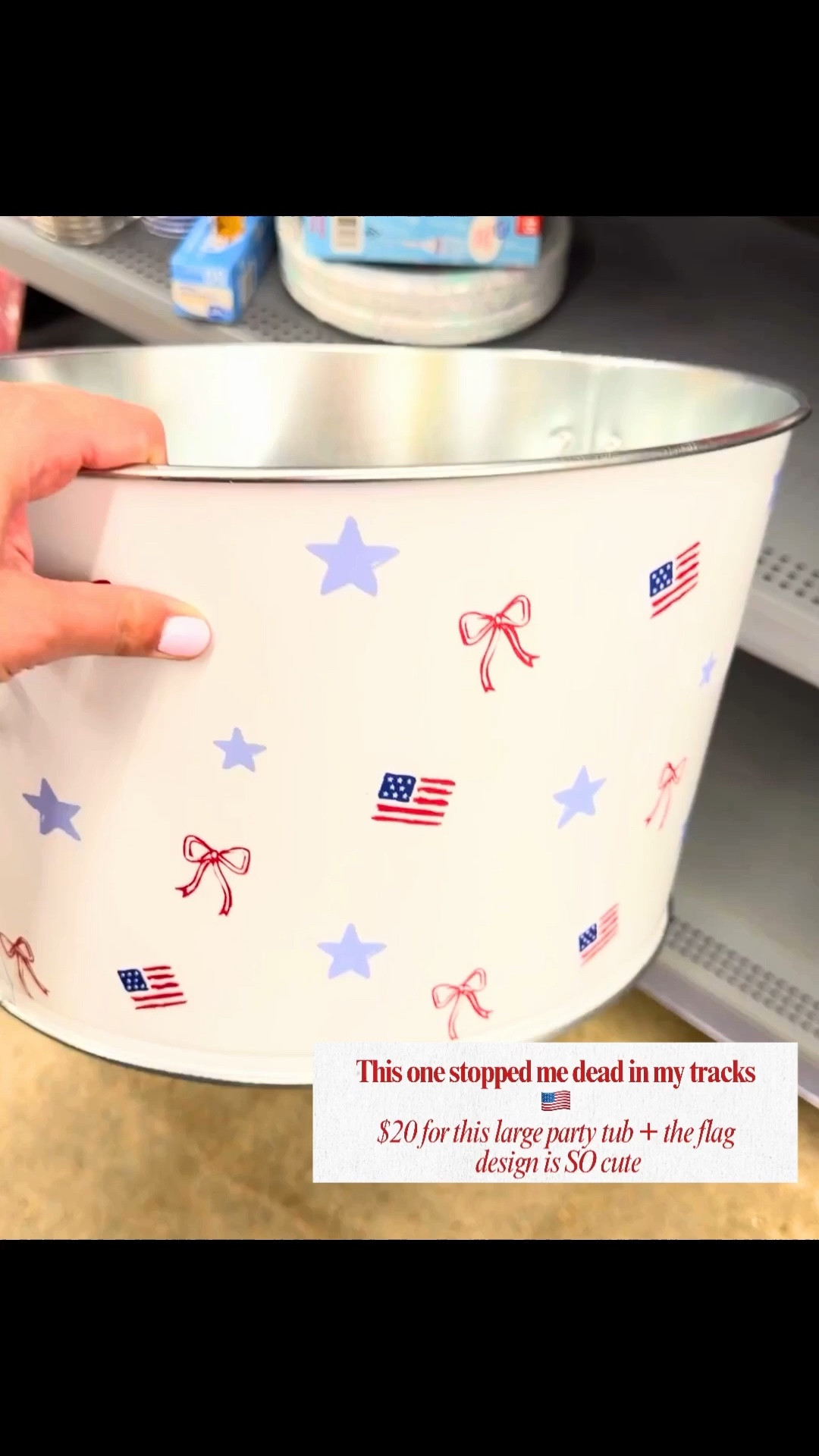 A must have for your summer gatherings! Just add ice and drinks to it for an easy festive party decor! ♥️ 

#walmartcreator #patrioticdecor #summer #4thofjuly #partyessentials #walmartfinds 

#LTKSeasonal #LTKHome #LTKmomlife