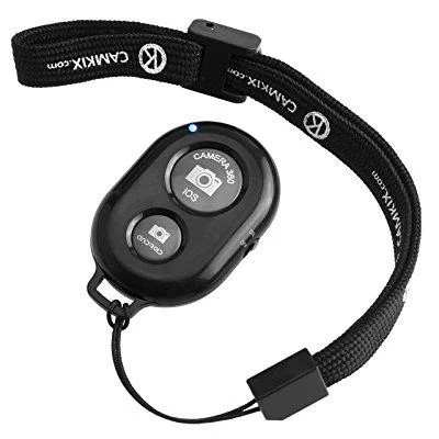 camkix bluetooth camera shutter remote control with wrist strap for smartphones - black | Walmart (US)