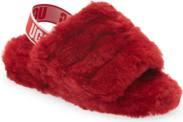 Fluff Yeah Faux Fur Slingback Sandal | Nordstrom