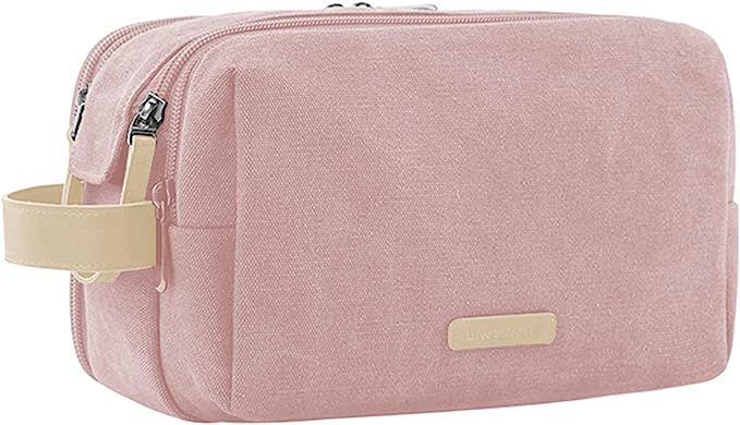 Toiletry Bag for Women, BAGSMART Travel Toiletry Organizer Dopp Kit Water-resistant Shaving Bag f... | Amazon (US)