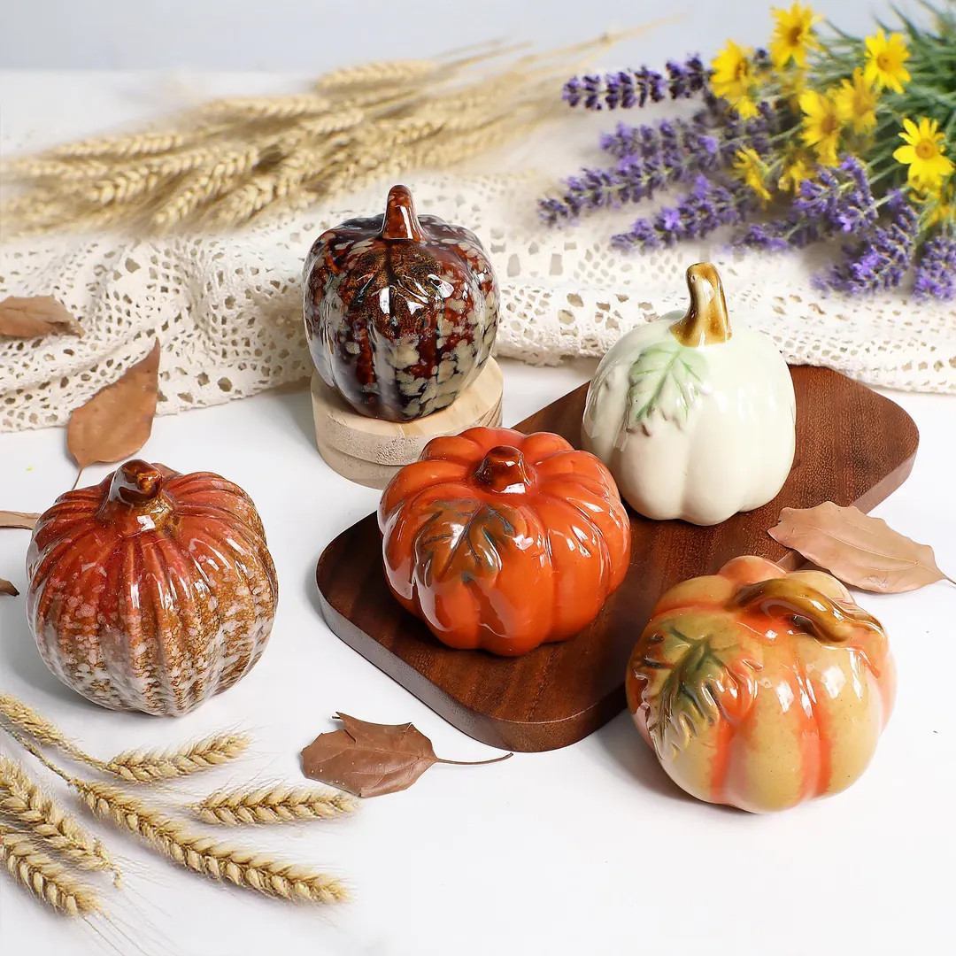 Halloween Handmade ceramic Pumpkins,pottery Pumpkins,halloween Tabletop Decor,rustic Home Decor,... | Etsy (US)