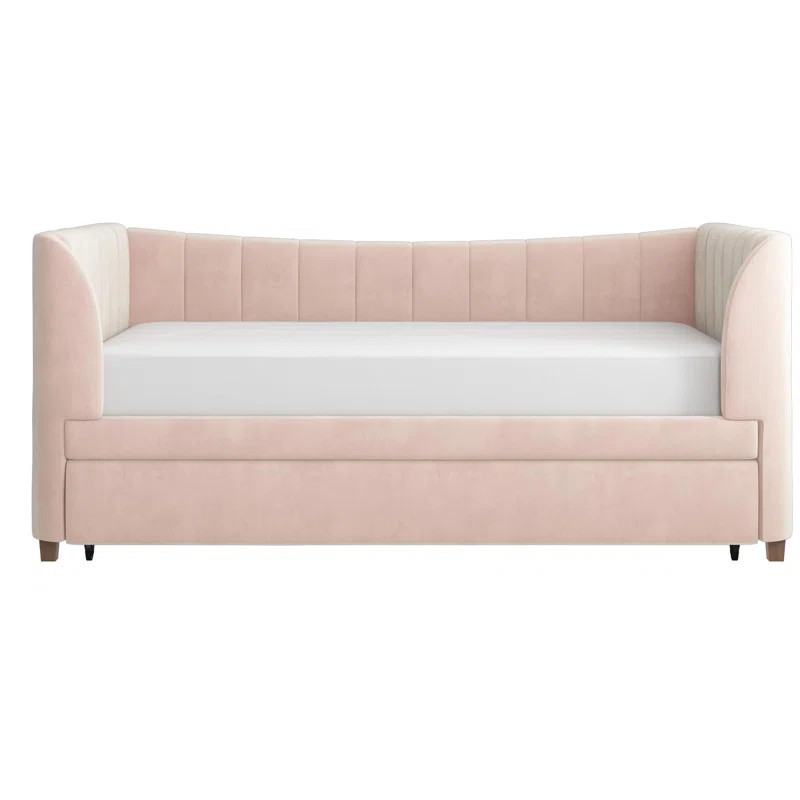 Valentina Twin Upholstered Daybed with Trundle | Wayfair North America