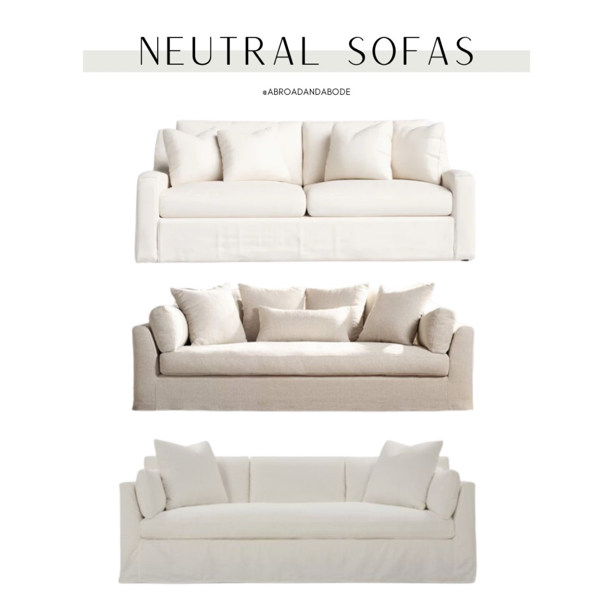 Neutral Sofas you’ll love!

Sofa, neutral home decor, home finds, couch, neutral couch, living room, living room inspo, modern home, coastal style, classic home

#LTKhome #LTKunder50 #LTKunder100