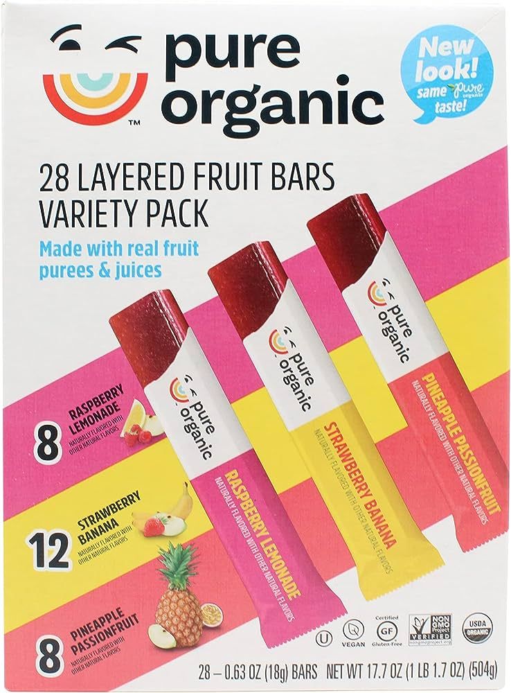 Pure Organic Layered Fruit Bars Variety Pack 28 count (Pack of 1). | Amazon (US)