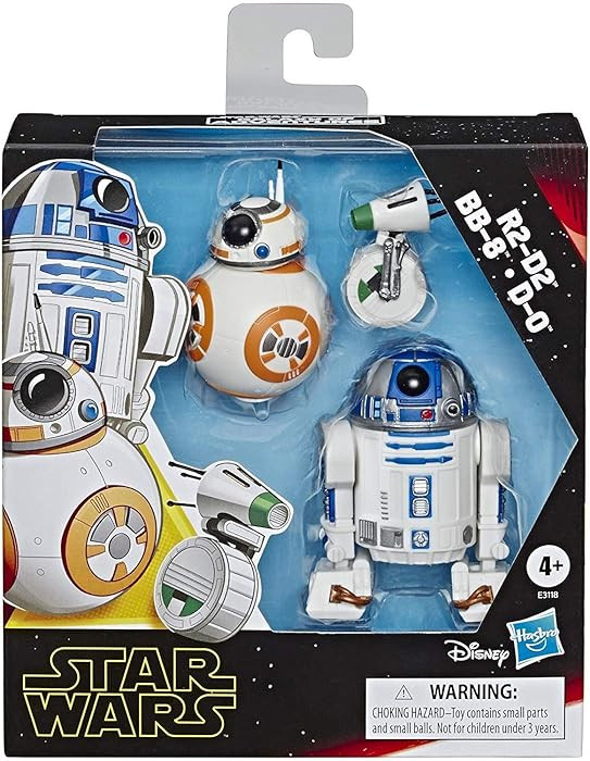 STAR WARS Galaxy of Adventures R2-D2, BB-8, D-O Action Figure 3 Pack, 5" Scale Droid Toys with Fu... | Amazon (US)