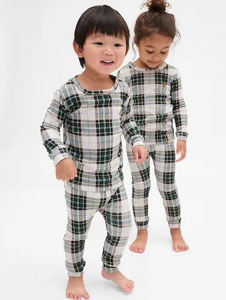 Kids & Baby Organic Brushed Cotton Holiday PJ Set | Gap (US)