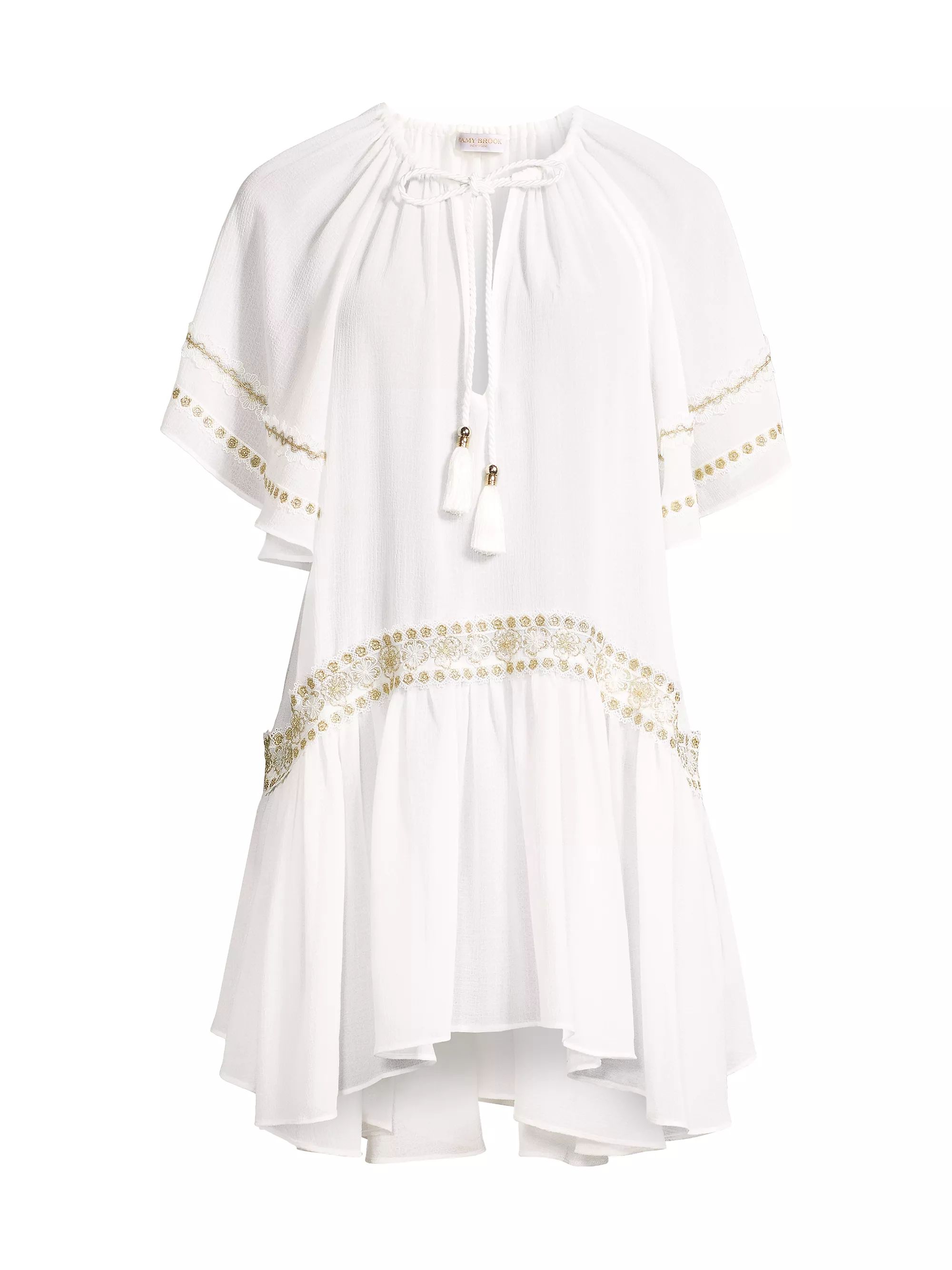 Whitley Floral-Embroidered Cover-Up Dress | Saks Fifth Avenue