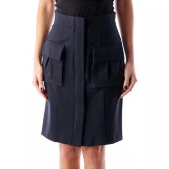 Diane von Furstenberg Utility Zip Front Midi Skirt Size 8 | Poshmark