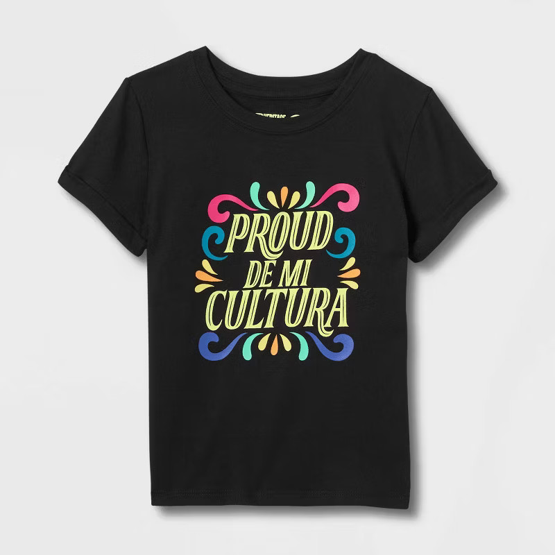 Latino Heritage Month Toddler Gender Inclusive Proud Of My Culture Short Sleeve Round Neck T-Shir... | Target