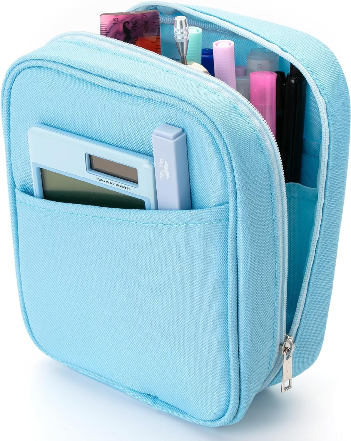 Mr. Pen- Large Capacity Pencil Case, Blue, Pencil Pouch, Pencil Bag, Pen Case | Walmart (US)