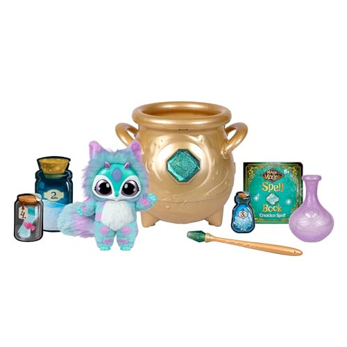 Magic Mixies - Magical Real Misting Gold Cauldron with 8 Inch Non-Electronic Plush Toy. Follow The Spell Book Add The Magic Ingredients. Who Will You Magically Create? | Amazon (US)