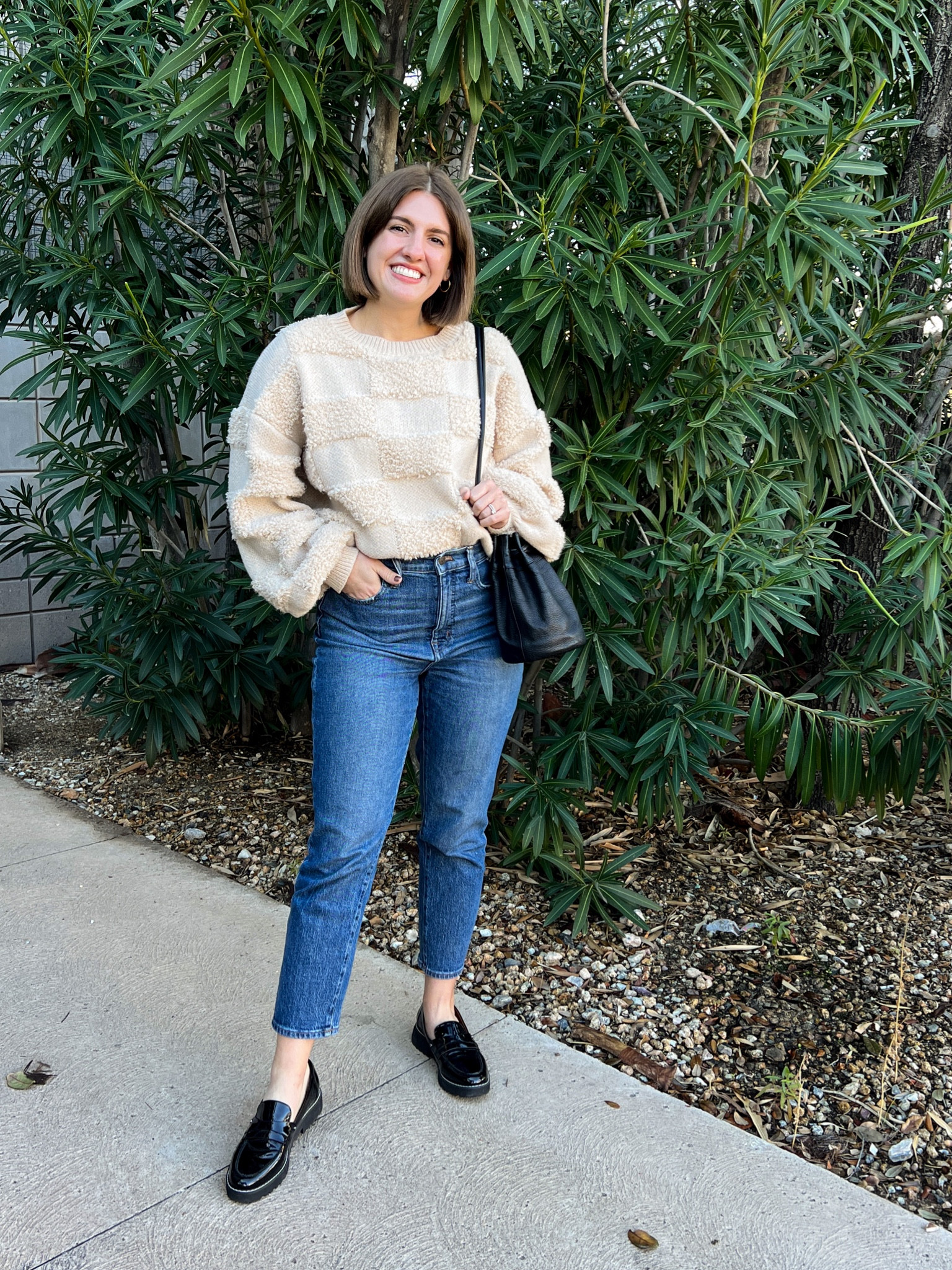 Cozy season 🐻

So into this patchwork sweater! It’s the perfect length for wearing with high-rise pants, and the price is so affordable! I’m in a size small.

My jeans are my tried and true denim. I wear them all the time. Im a size 28 petite.

Loafers are so comfortable! I would go with your normal size. 

#LTKsalealert #LTKfindsunder50 #LTKshoecrush