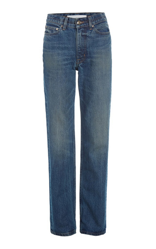 The Cecile Rigid Mid-Rise Straight-Leg Jeans | Moda Operandi (Global)
