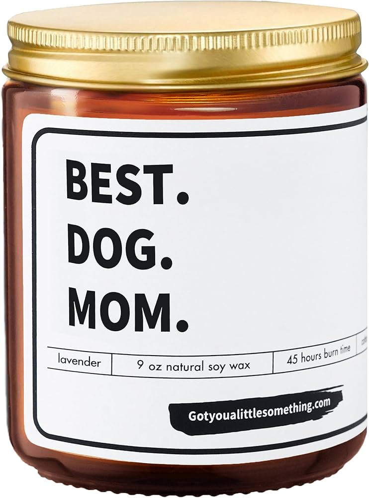 Dog Mom Gifts for Women - Funny Lavender Soy Candle for Dog Moms - Christmas Gifts from Dog, Pres... | Amazon (US)