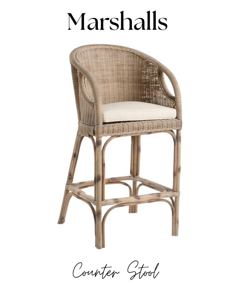 Rattan counter stool on sale at Marshalls, seating, kitchen, french, coastline, farmhouse, white, ivory.

#LTKHome #LTKSaleAlert #LTKStyleTip