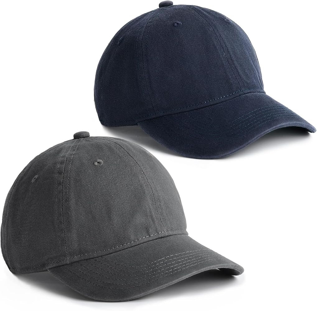 FURTALK Toddler Baseball Hat Kids Boys Girls Adjustable Washed Cotton Baseball Cap with Ponytail | Amazon (US)
