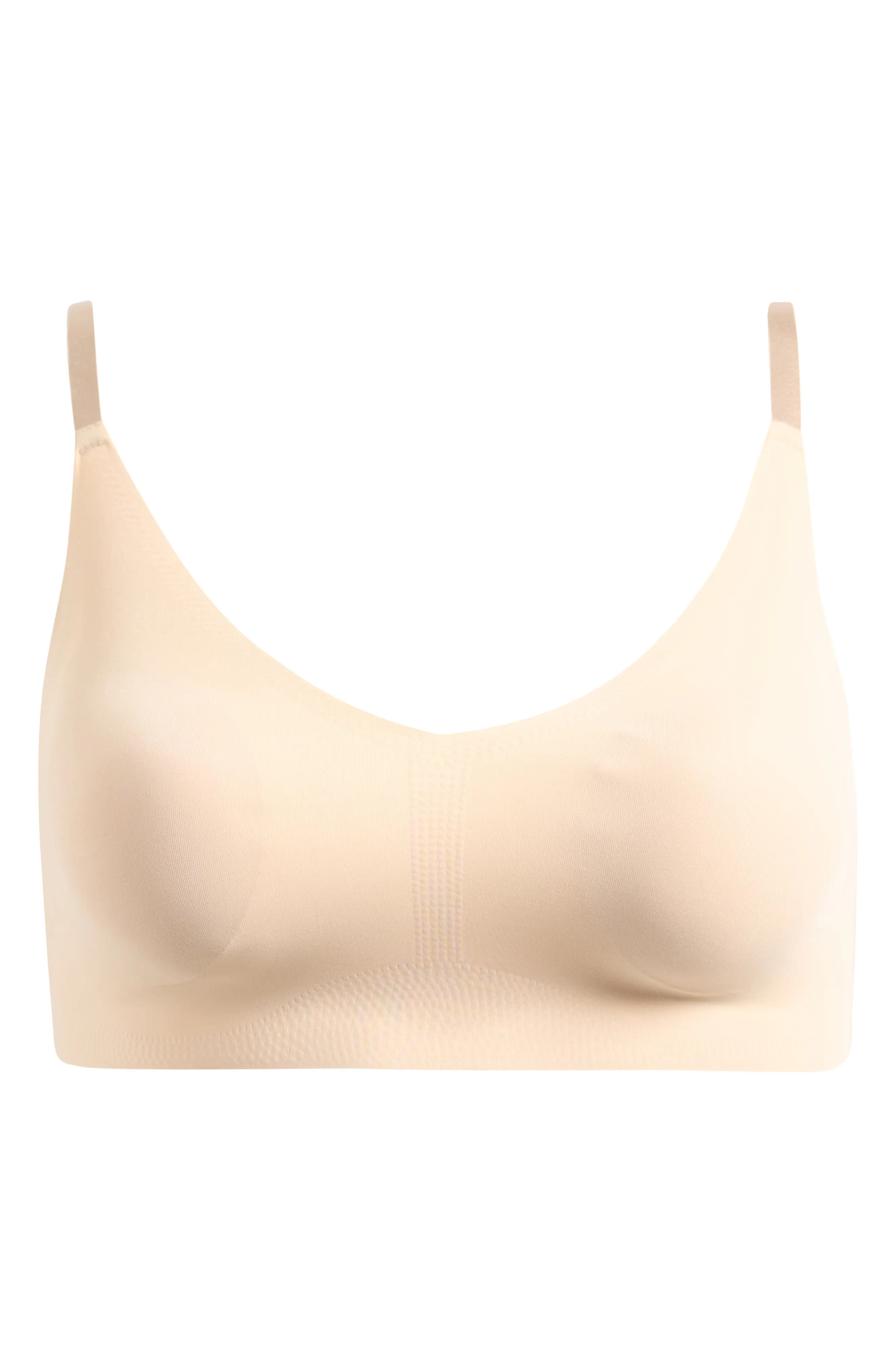 True & Co The True Body Triangle Convertible Strap Bralette in Blue Mist at Nordstrom, Size Large | Nordstrom