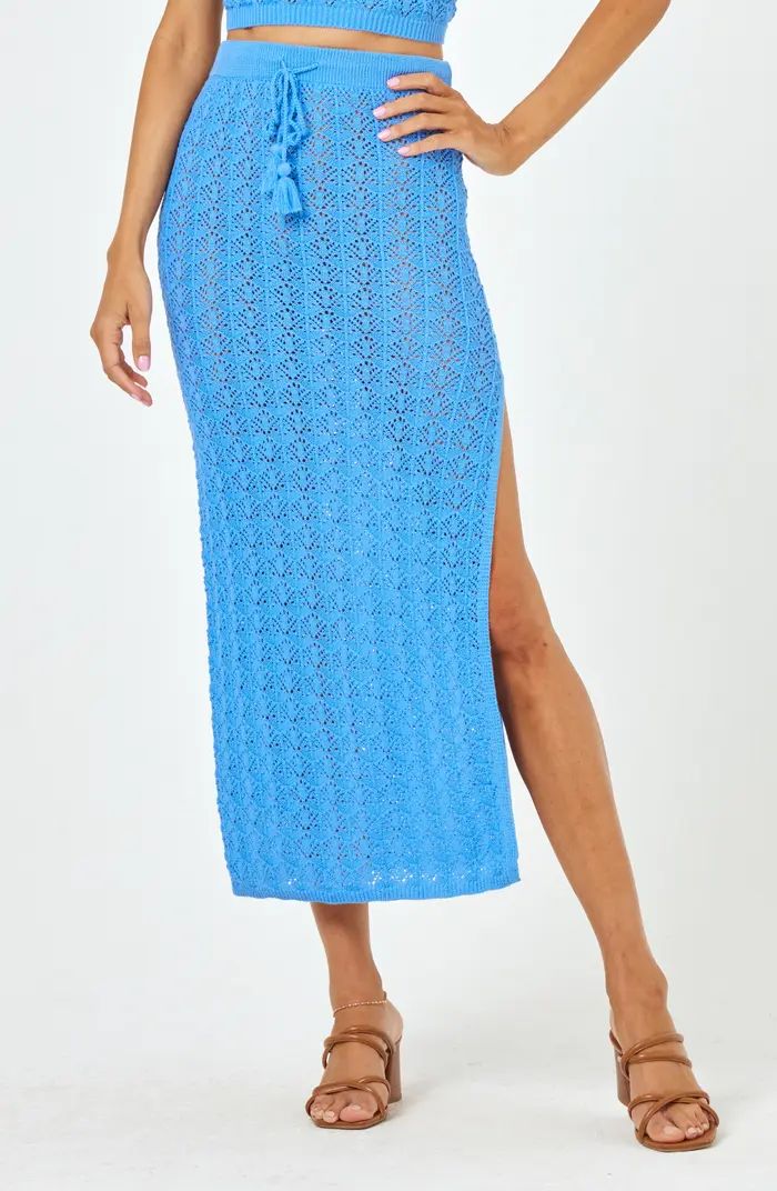 LSPACE Sweet Talk Open Stitch Cover-Up Midi Skirt | Nordstrom | Nordstrom