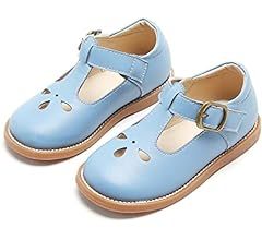 Amazon.com | Kiderence Girls Flat Dress Shoes School Oxfords Marry Jane Blue (Toddler 9/Little Kids) | Amazon (US)