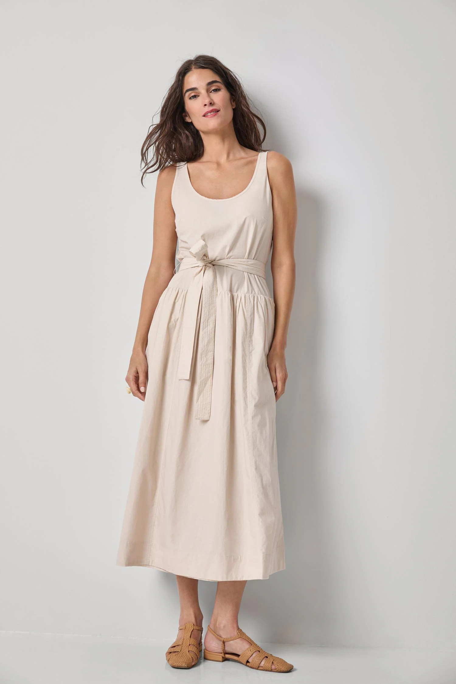 Poplin Maxi Yoke Dress | Lilla P