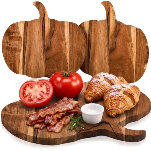 Foaincore 2 Pcs Pumpkin Shaped Cutting Boards, Halloween Serving Board | Amazon (US)