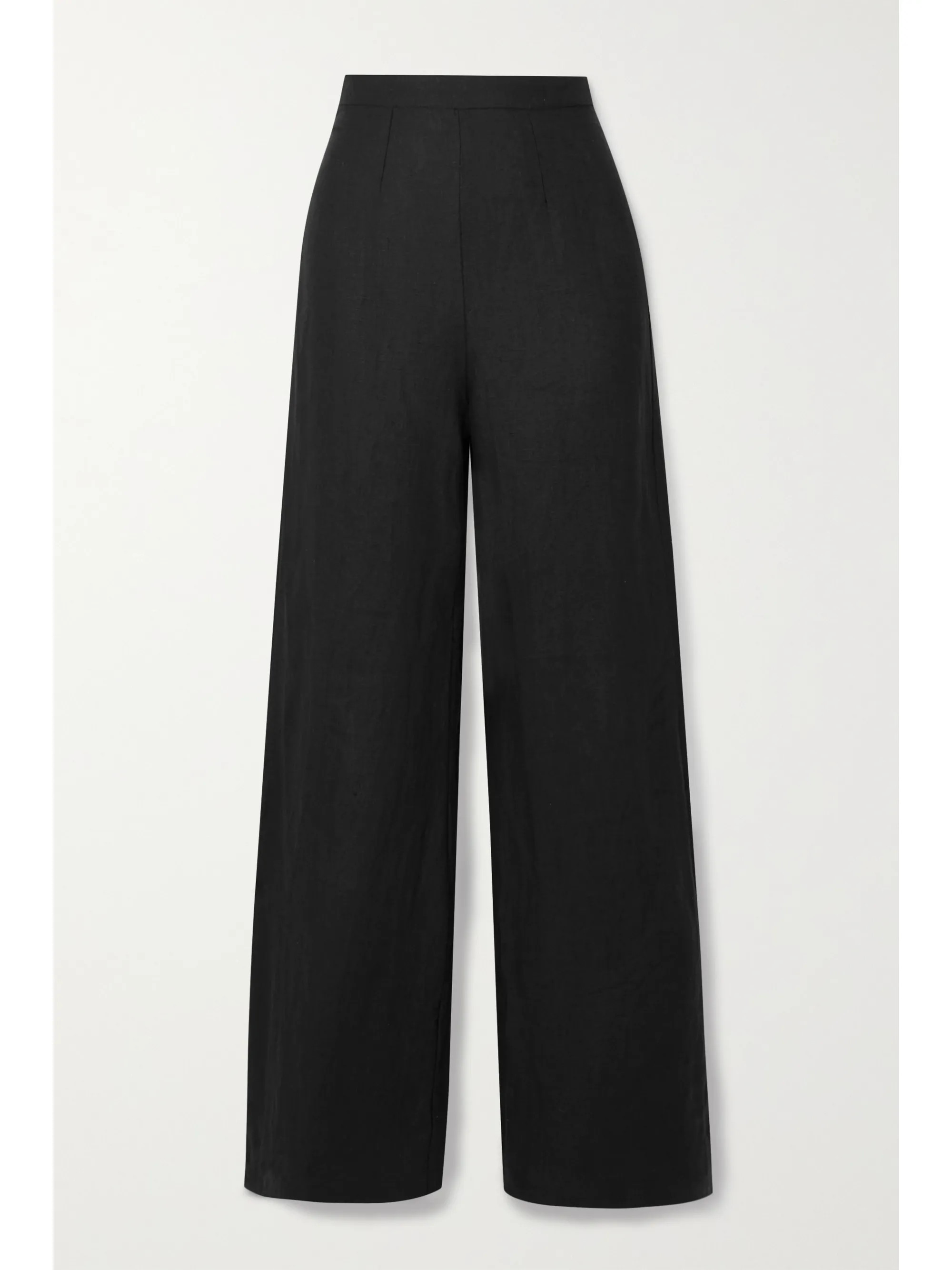 Black + NET SUSTAIN Sibyl linen wide-leg pants | Faithfull The Brand | NET-A-PORTER | NET-A-PORTER (UK & EU)