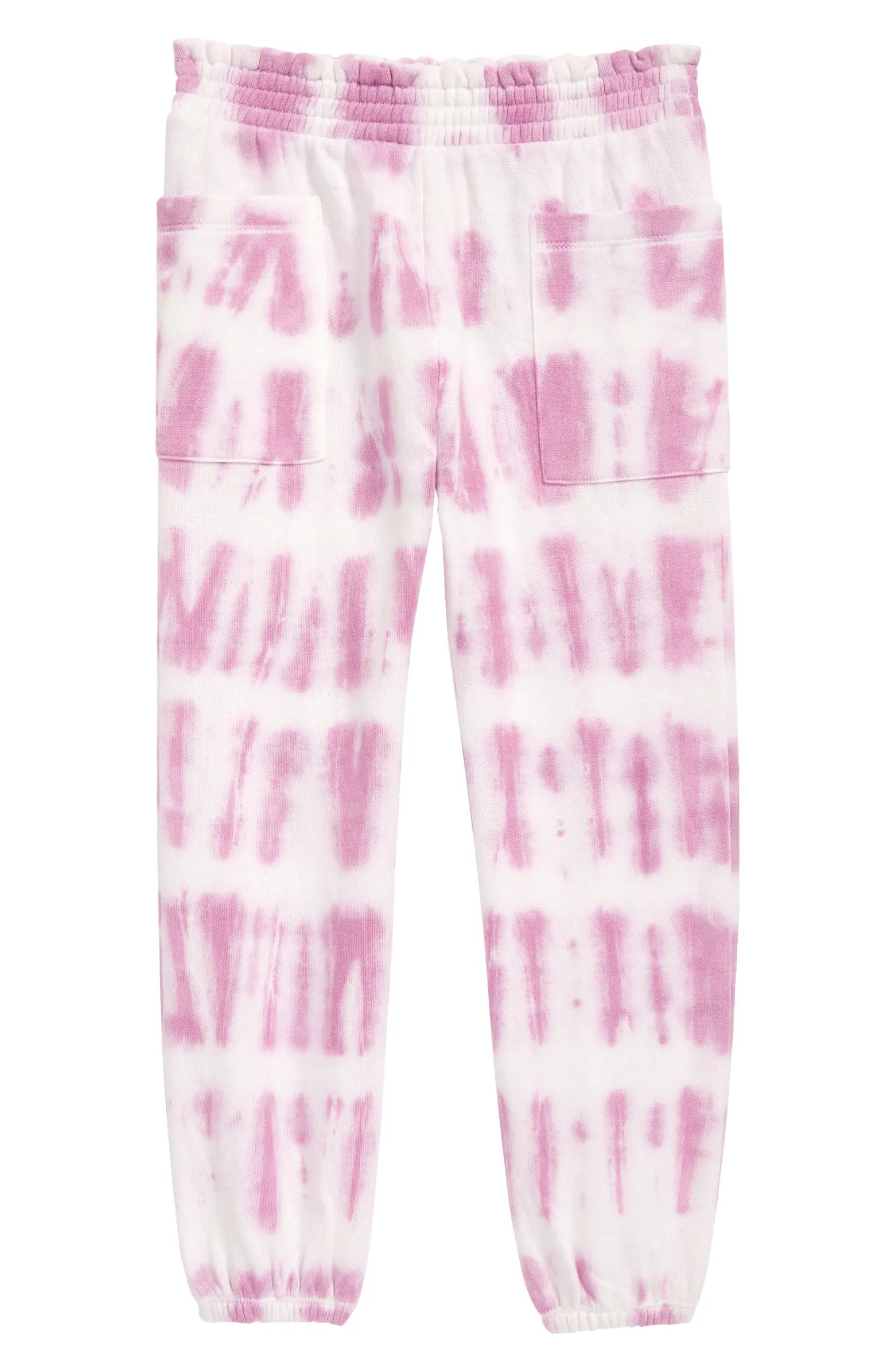 Kids' Ruffle Waist Cotton Blend Joggers | Nordstrom