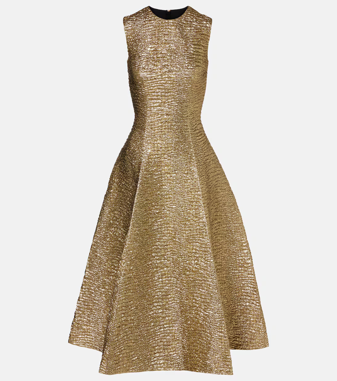 Mara metallic-effect seersucker midi dress | Mytheresa (US/CA)
