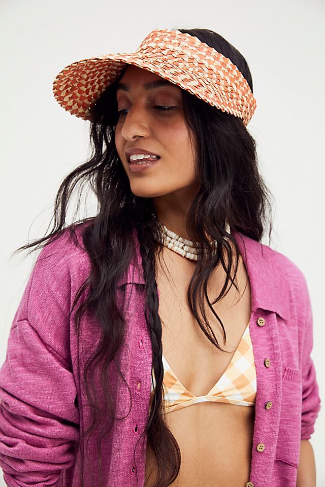 Island Hopper Speckled Straw Visor | Free People (Global - UK&FR Excluded)