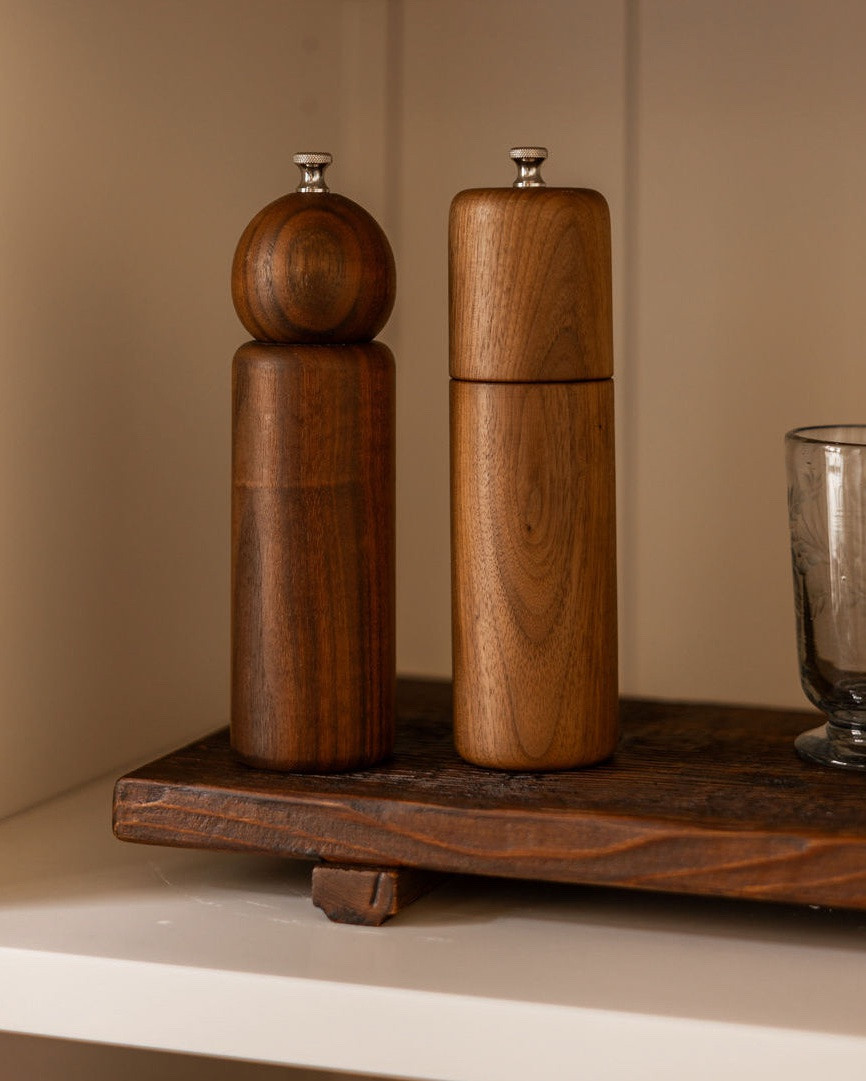 The Salt and Pepper Mills are beautiful, functional accessories for your kitchen or dining table. Each mill is crafted by hand for a pleasant feel and versatile use. The pepper mill comes with a stainless steel grinder while the salt features ceramic components. Both Salt and Pepper Mills features adjustable grain sizes. … #kitchendecor kitchen finds kitchen must have kitchen decor

#LTKHome #LTKfoodie