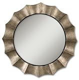 Uttermost Antique Silver Leaf Gotham Round Mirror with Fluted Frame Model-06048 P | Amazon (US)