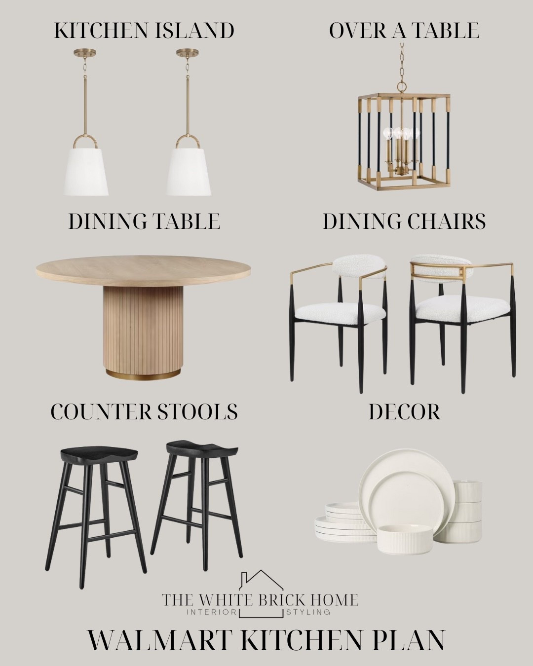 Coordinated furniture and lighting options from Walmart for a cohesive, modern feel throughout a kitchen and dining area! 

Kitchen, kitchen lighting, kitchen island, kitchen decor, kitchen island pendant, kitchen chandelier, kitchen dining table, dining table, round dining table, counter stools, dinnerware, dining chairs, dining furniture, home decor, Walmart dining furniture, Walmart light fixtures. 

#LTKStyleTip #LTKHome #LTKSaleAlert