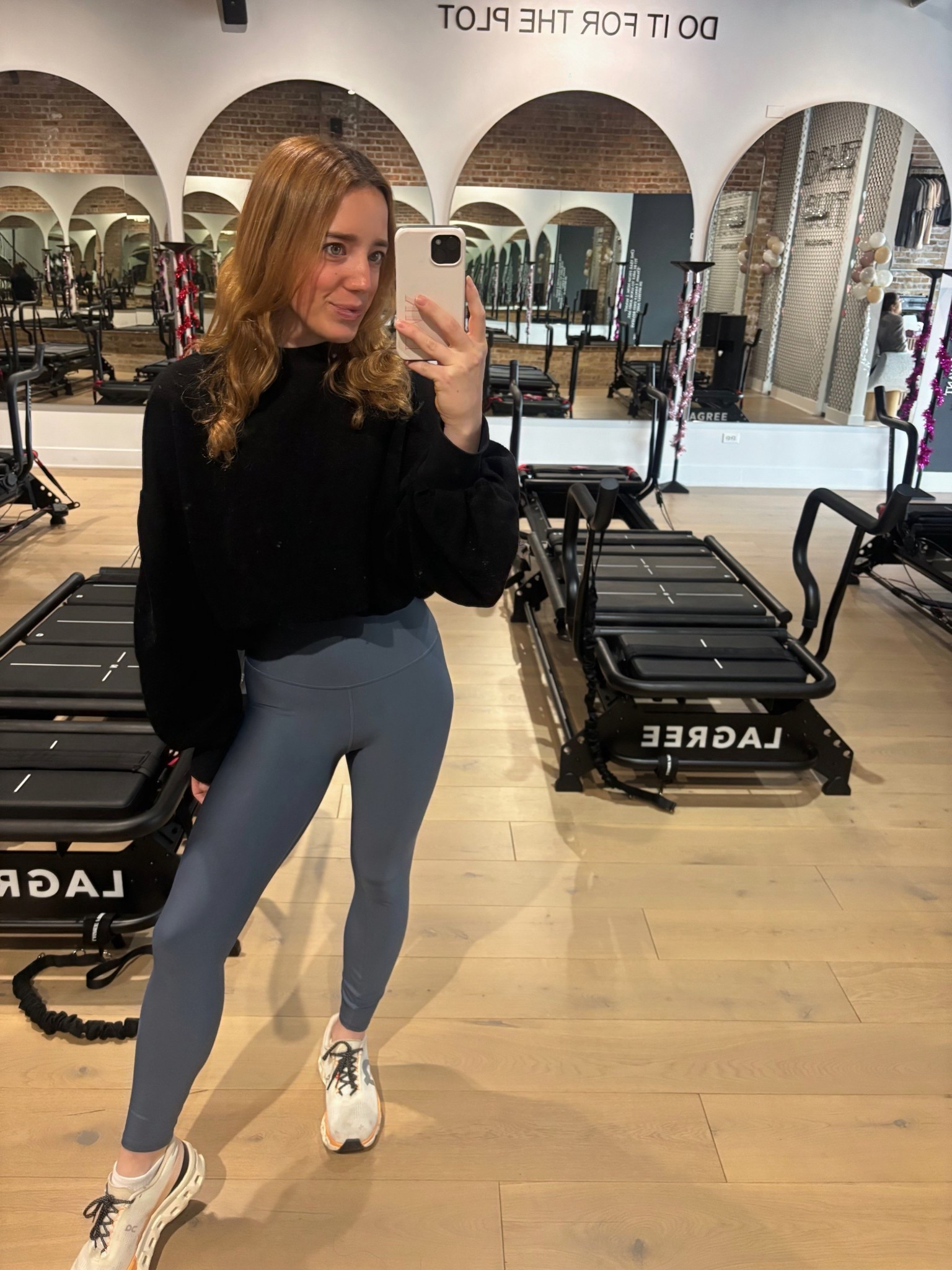 Back at Sculpted by Lagree! Wearing my favorite Alo leggings with black top!! 

#LTKActive #LTKfitnessgoals #LTKSeasonal