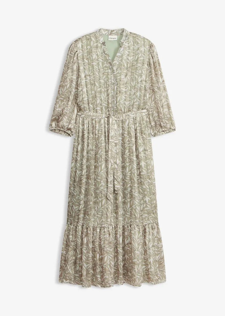 Hemdblusenkleid aus Chiffon | Bonprix DE