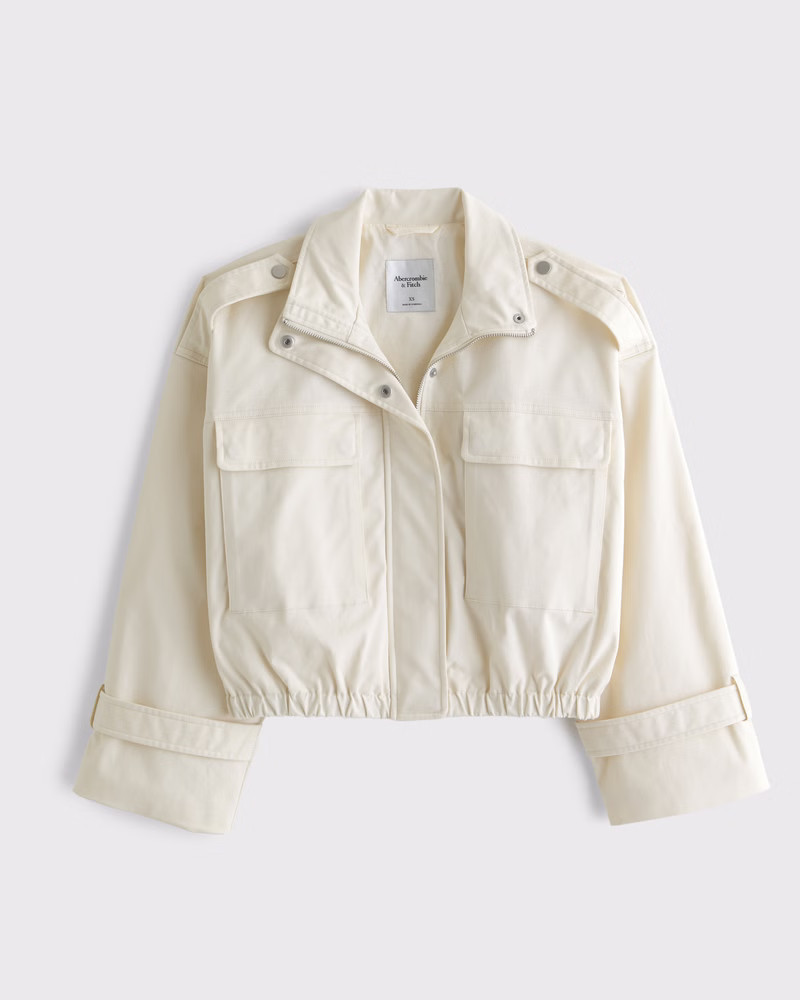 Women's Lightweight Cinched Utility Jacket | Women's Coats & Jackets | Abercrombie.com | Abercrombie & Fitch (US)