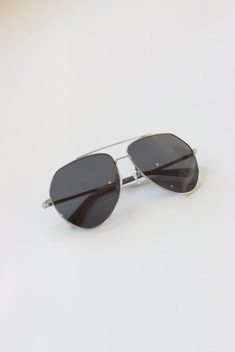 Sail Silver Aviator Sunglasses | ANEA HILL