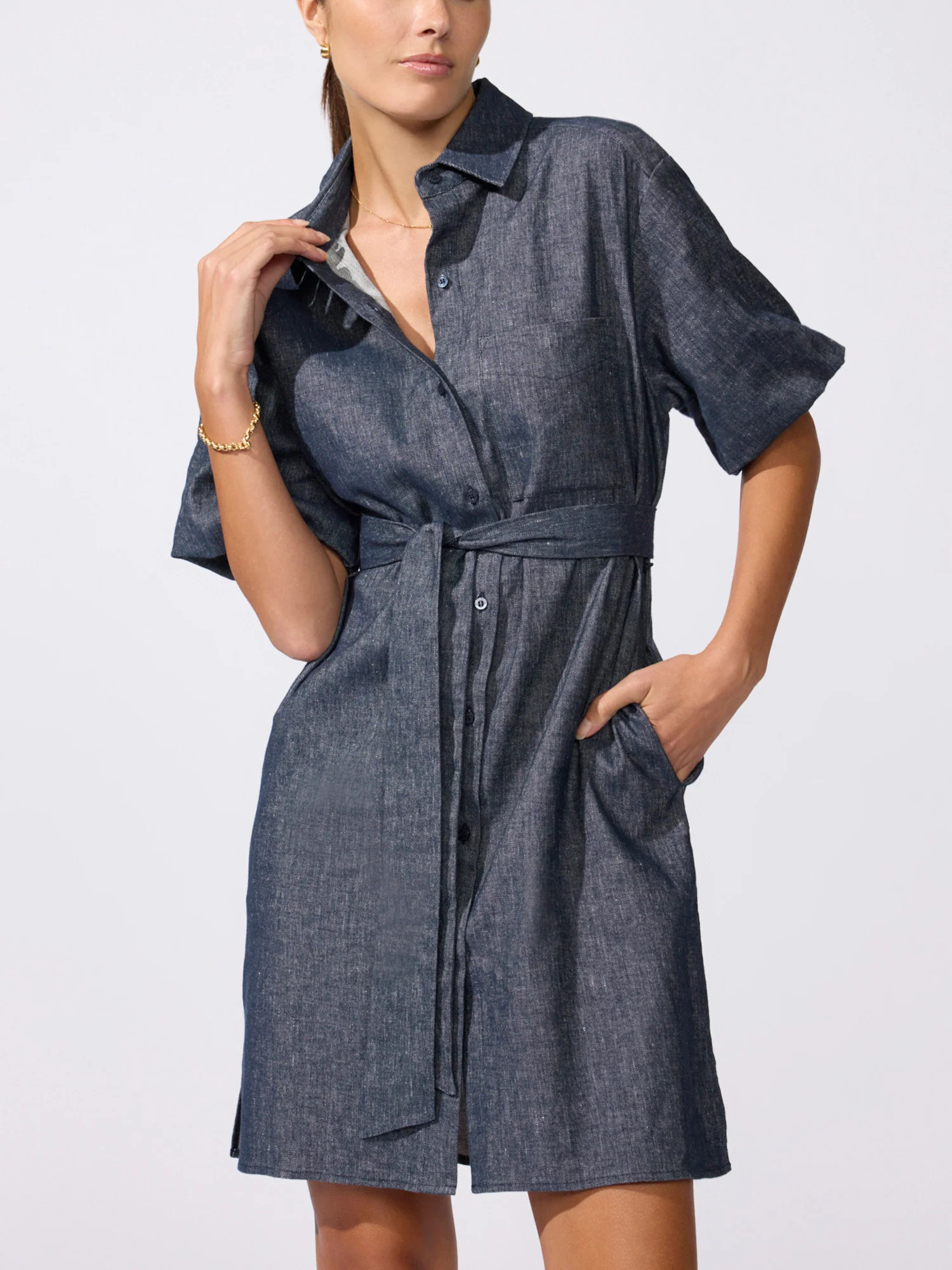 Women's Villa Denim Dress in Indigo | Brochu Walker | Brochu Walker