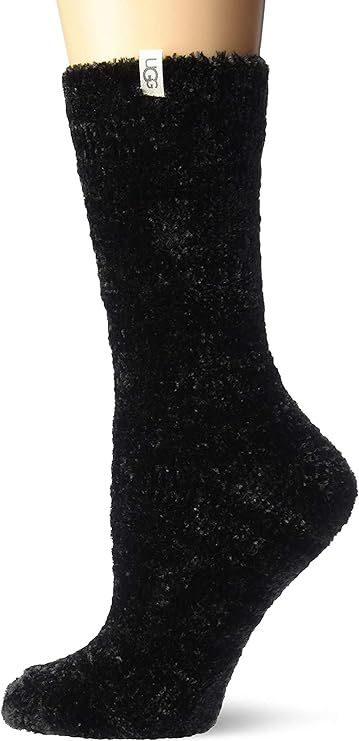 Amazon.com: UGG Women's Leda Cozy Sock, Black, One Size : Clothing, Shoes & Jewelry | Amazon (US)