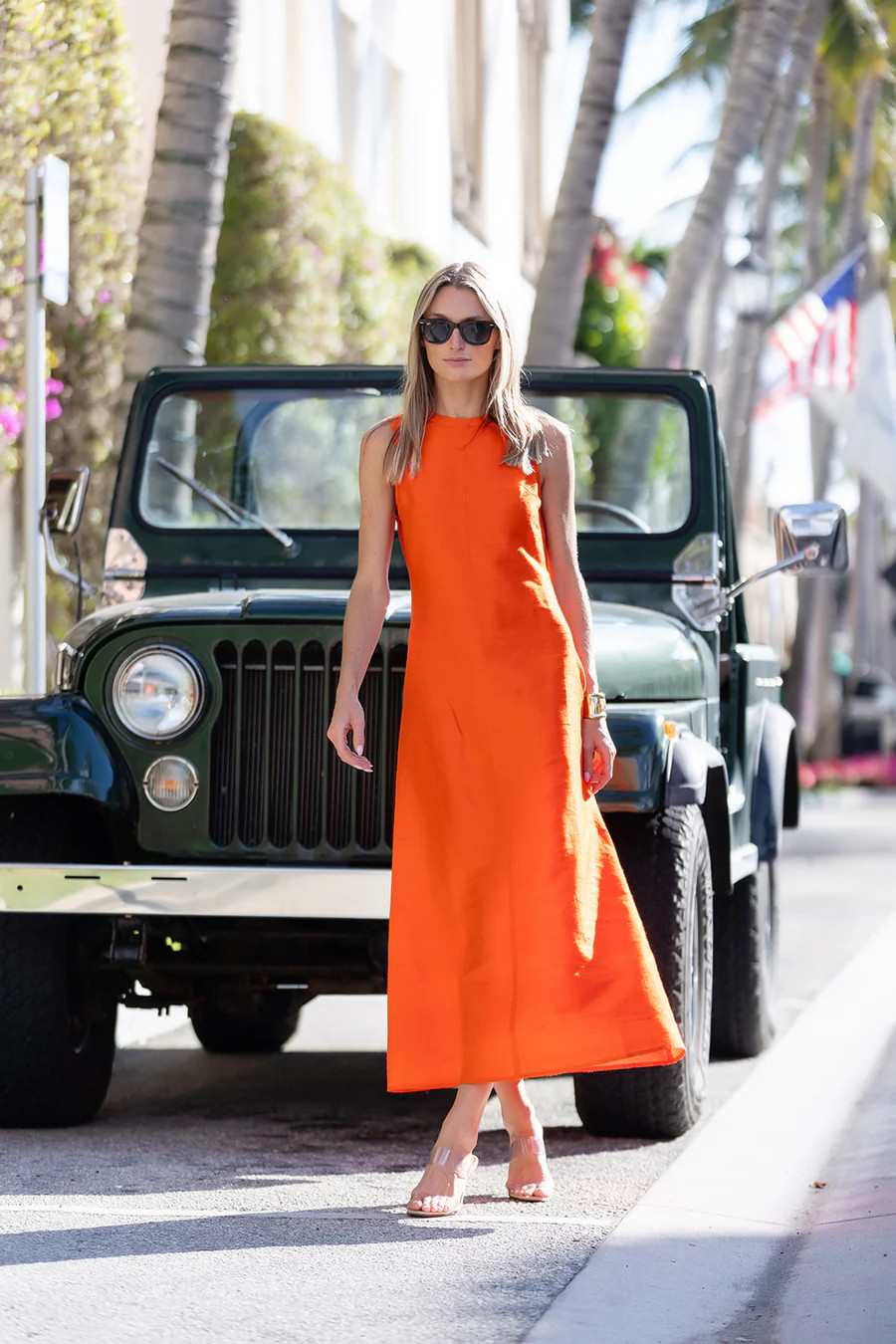Jane Dress - Tangerine | Julia Amory