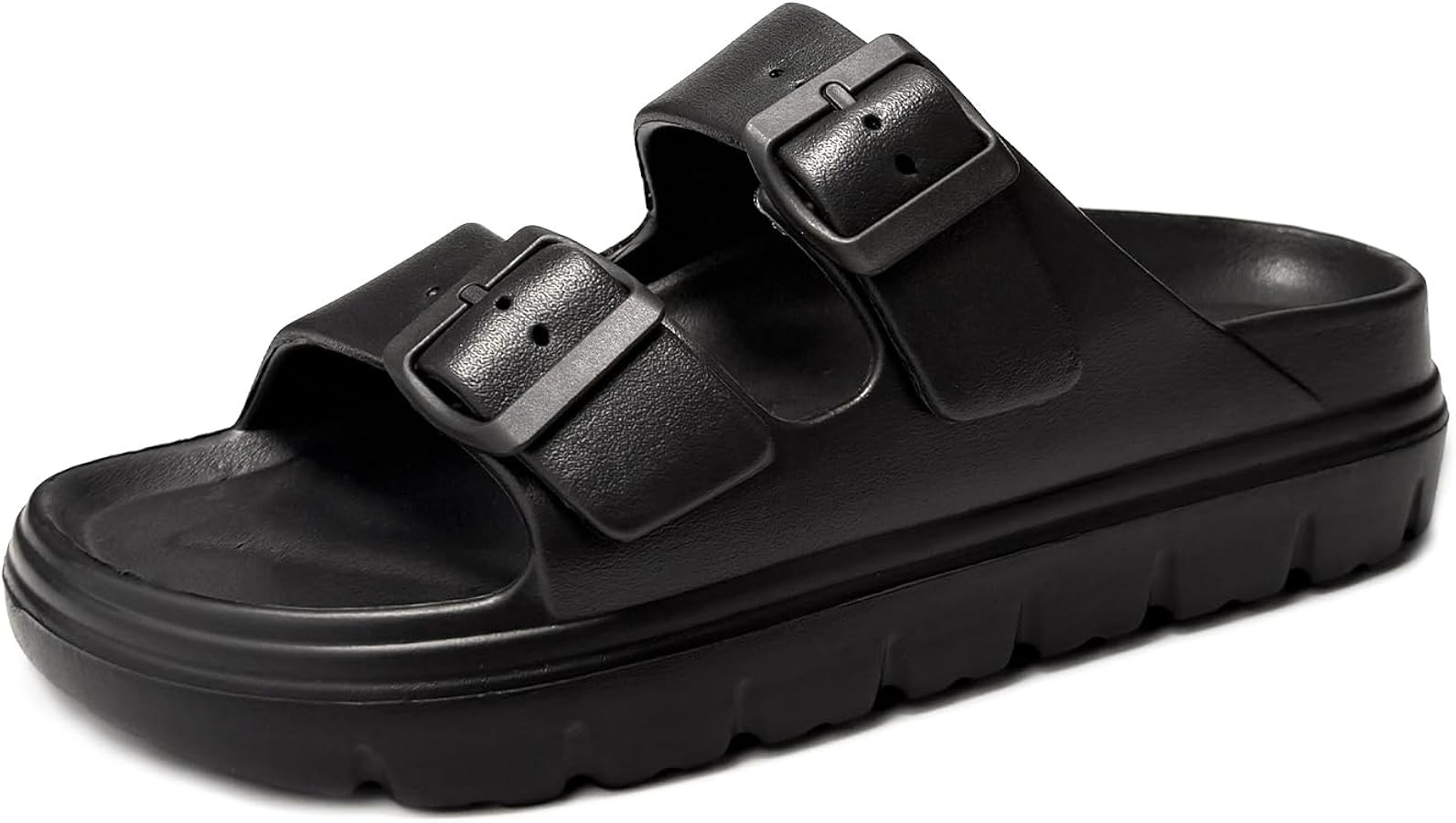 Womens Platform Sandals with Arch Support, Summer Beach Slides with Adjustable Buckle, Comfort Li... | Amazon (US)