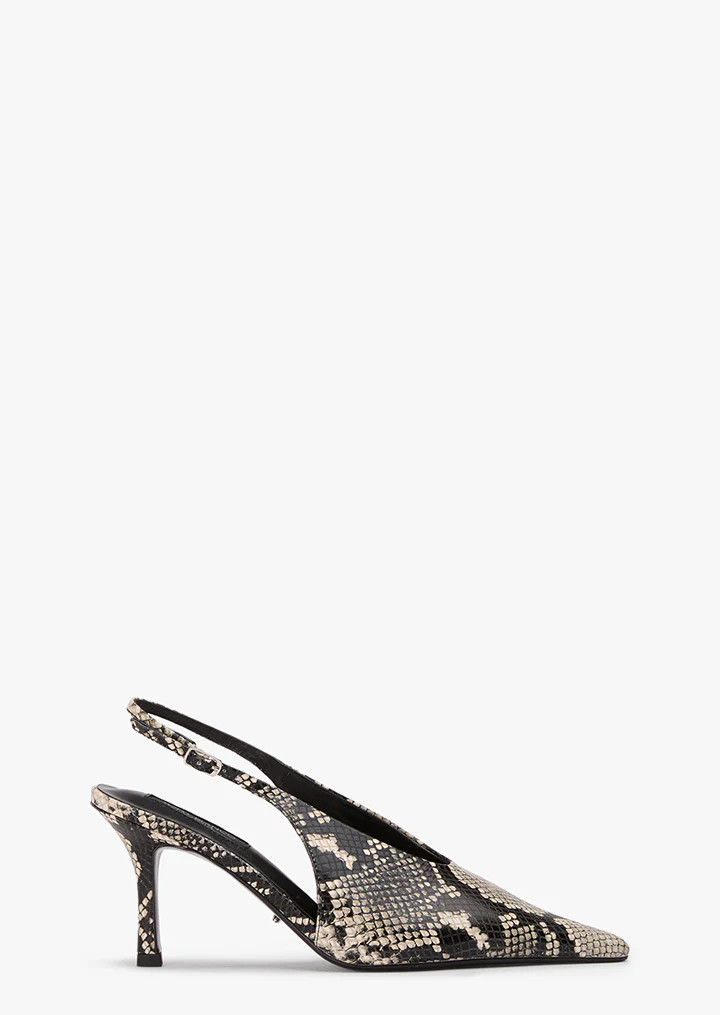 Shelby Ecru Snake Heels | Heels | Tony Bianco USA | Tony Bianco US