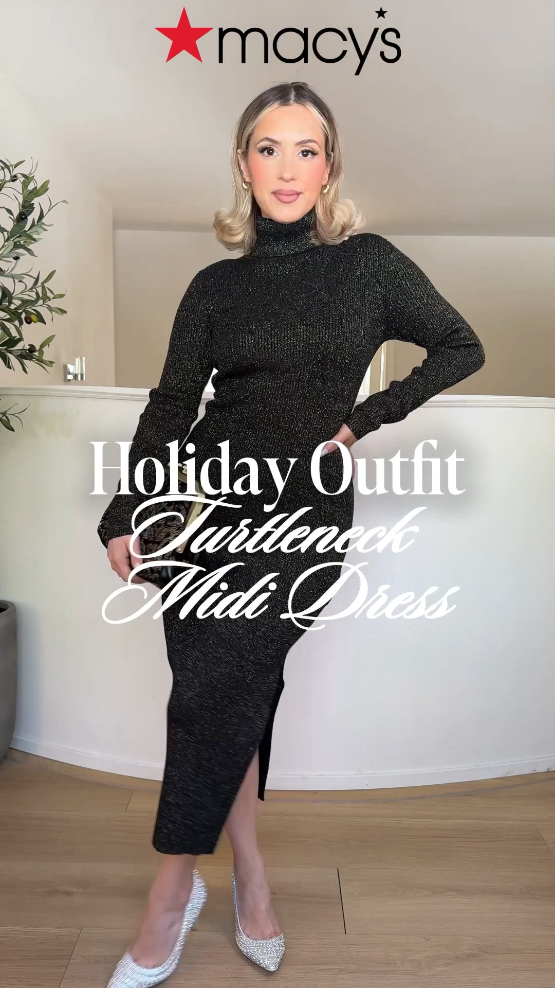 This turtleneck midi dress is giving warm, classy, effortlessly festive. Perfect for the holiday dinner, the work party, AND Christmas photos. 🤍✨

#LTKootd #LTKHoliday #LTKgrwm