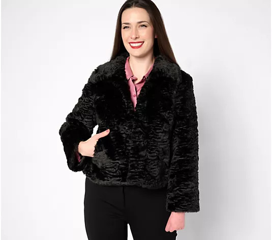 Dennis Basso Madison Avenue Faux Persian Jacket - QVC.com | QVC