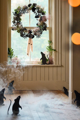 Terrain Black Velvet + Iron Floral Wreath | Anthropologie (US)