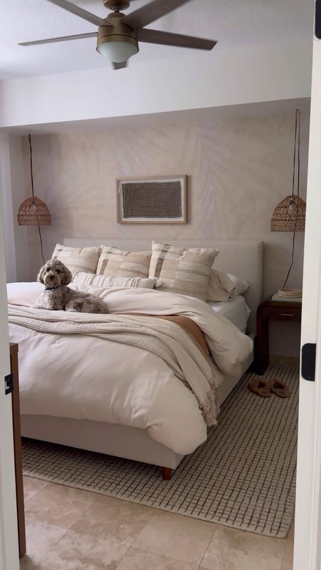 Neutral bedroom tour! 

sheets, comforter, duvet cover, sleeping pillows, throw pillows, quilt, throw blanket , rug, nightstand, mirror, neutral bedroom, bedroom decor, bedding 

#LTKVideo #LTKhome