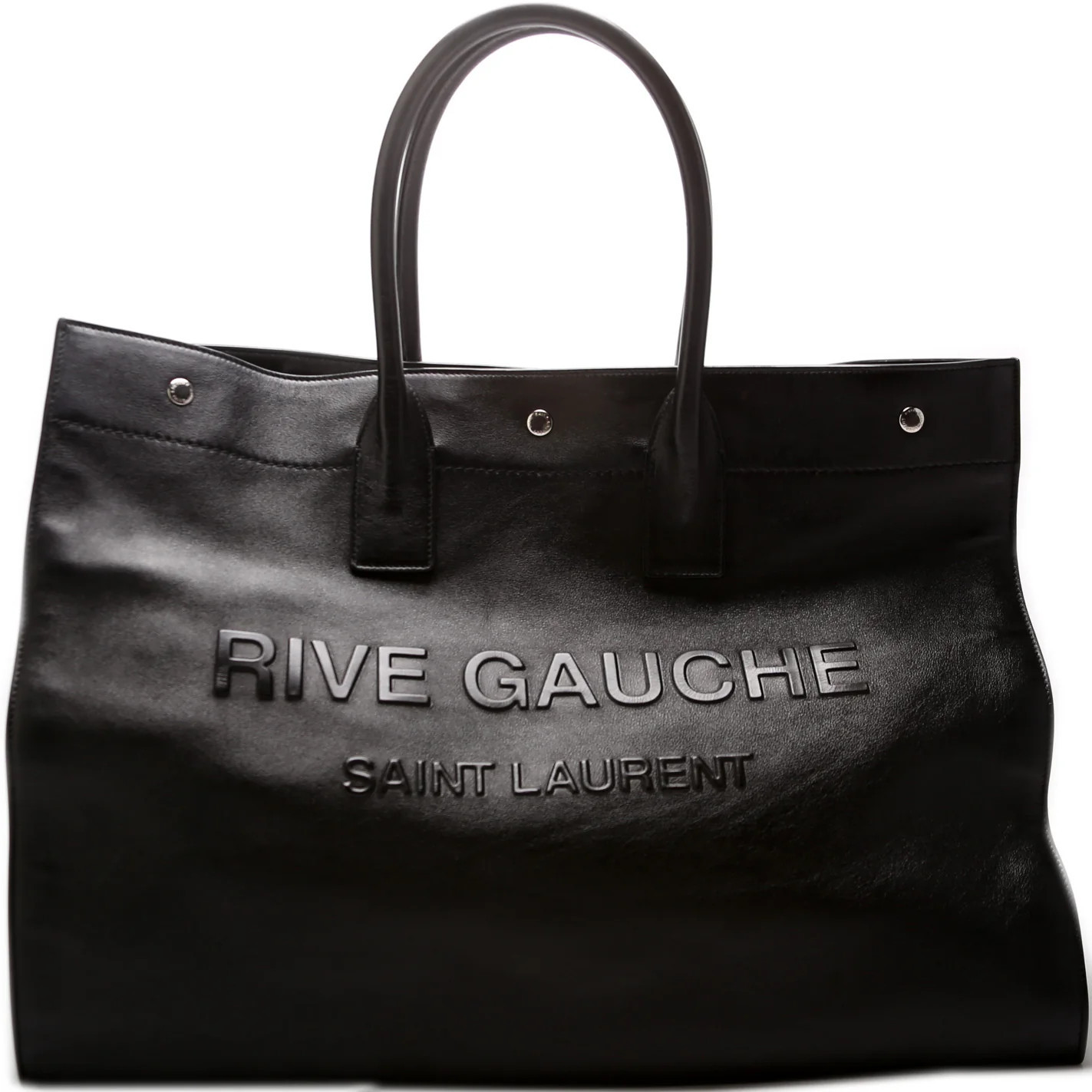 Rive Gauche Leather Tote Bag | Keeks Designer Handbags