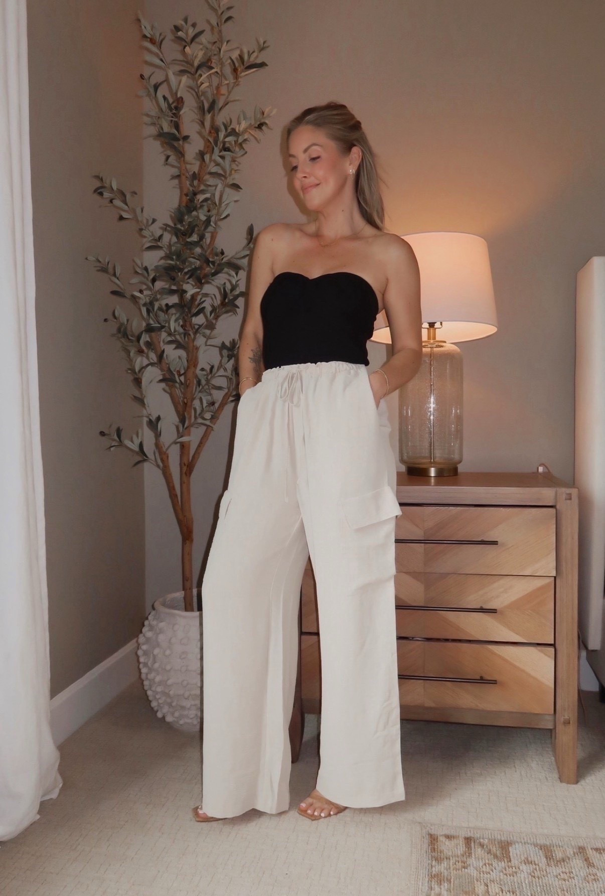 Amazon outfit I can’t wait to rewear! A great vacation option ☀️ 

Small tube top / Small pull on pants / heels are true to size



Vacations outfits beach, spring outfits, resort wear 2026, spring break outfit, date night outfits, Amanda west, almost_readyblog
#LTKspring 
#liketkit #LTKTravel #LTKSeasonal
